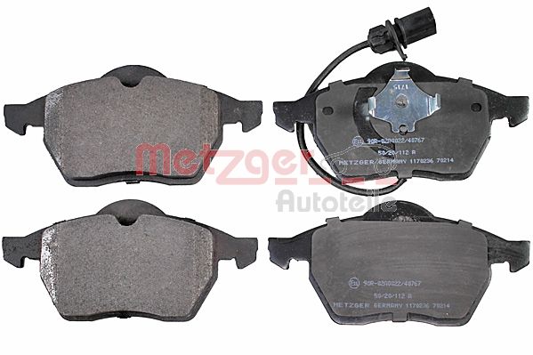 METZGER 1170236 Bremsbelagsatz, Scheibenbremse